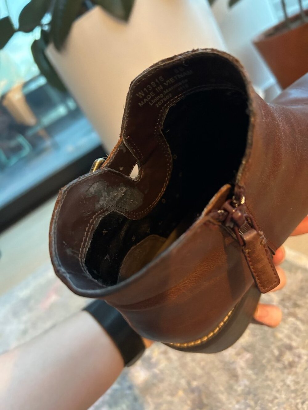 Cole Haan Leather Heeled Ankle Boots, Size 8 - Picture 14 of 16